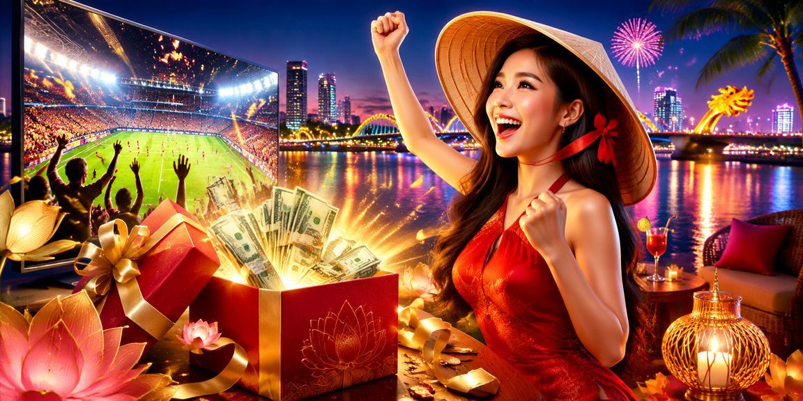 Người chơi tại Đà Nẵng đặt cược thể thao buổi tối với nón lá truyền thống